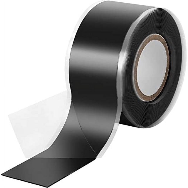 1x 3M cinta de silicona autofundible, cinta aislante y cinta selladora (agua, aire), 25 mm de ancho, negro Sincero Electrónica