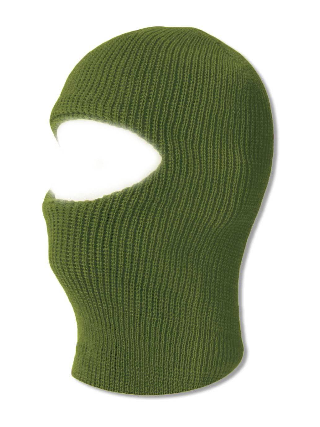 TopHeadwear One 1 Hole Ski Mask Olive by TOP HEADWEAR