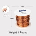 thumbnail image 2 of Bobina de alambre de cobre ibaofuing 99,9% suave, calibre 16, 1,3 mm, 39 m, 1 kg, 2 of 6