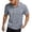 Grey, variant on SGMVNU Men's Classic Short Sleeve Knit Shirt Casual Summer Top Breathable Blend Comfort Fit Solid Color Tee for Business Sky Blue XXL