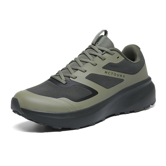 MCTOURY Men’s Trail Running Sneakers – Breathable Outdoor Cross-Trainer Shoes with Super Grip Sole, Lightweight & Cushioned Support for Hiking, Walking & Daily Wear