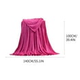 thumbnail image 2 of VWRXBZ Super Soft Warm Warm Plush Fleece Blanket Throw Rug Sofa Bedding, Red, 2 of 4