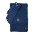 thumbnail image 5 of Chaps Men's 3-Piece Marled Scarf, Beanie and Glove Set, One Size, 5 of 5