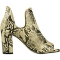 thumbnail image 6 of Cole Haan Womens Electa Snake Peep Toe Block Heel Pumps Ankle Casual Pumps, 6 of 8