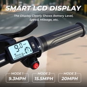 16 Folding Electric Bike for Adults – 630W Peak Motor, 20 MPH, 19–35 Miles Pedal Assist, Dual Suspension, Dual Disc Brakes, Removable Battery, LCD Display, Commuter Ebike