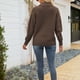 thumbnail image 4 of Suéteres para mujer Suéteres de otoño Moda Manga larga Cuello redondo Color a juego Tops sueltos Blusa de punto Odeerbi  ODB-5, 4 of 4