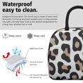 thumbnail image 3 of Obrewu Leopard Print Pattern Lunch Bag for Adult, Insulated, Leakproof, Oxford Cloth, 3 of 7