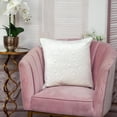thumbnail image 2 of Parkland Collection Eris Transitional Quilted White Throw Pillow, 2 of 6