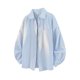 thumbnail image 5 of Ceisia Men's Oversize Striped Gradient-Print Long-Sleeve Button-Down Shirt for Spring/Summer Casual Gift, 5 of 5