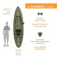 thumbnail image 2 of Lifetime Triton Angler 10 ft Sit-on-Top Fishing Kayak, Olive Green (90793), 2 of 12