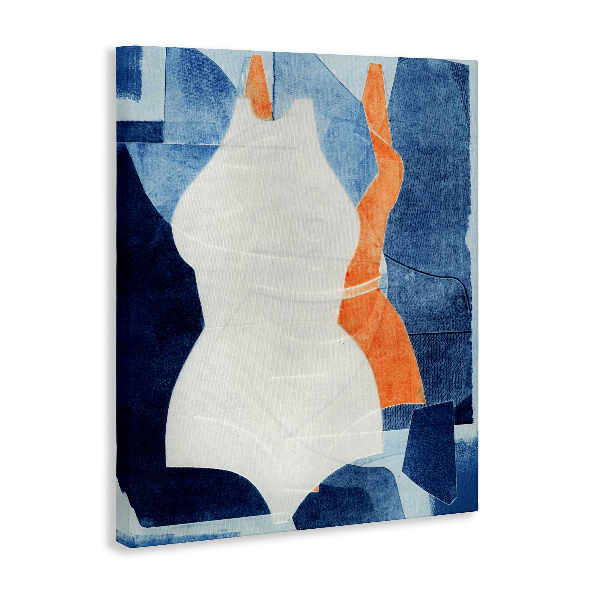 Stupell Industries Abstract Fashion Shapes Blue Canvas Wall Art, design by Stacy Milrany