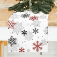 thumbnail image 2 of Christmas Table Runner 72 Inches Long Xmas Snowflakes Dining Table Farmhouse Christmas Decorations Indoor Home Decor, 2 of 6