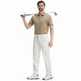 thumbnail image 6 of MASKERT Men's Golf Casual Pants Classic Fit Flat Front Design 29-inch Comfortable and Lightweight Stretchy Elegant Dress Pants with Pockets, 6 of 6