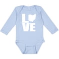 thumbnail image 3 of Inktastic Ohio Love Boys or Girls Long Sleeve Baby Bodysuit, 3 of 5