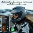 thumbnail image 6 of Motorcycle Helmet Bluetooth Earphones | Wireless Intercom Headset with Noise Reduction | IPX6 Waterproof Stereo Audio | Hands-Free Calling | 38Hr Battery | Universal Fit | 1 Pack, 6 of 6
