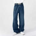 thumbnail image 2 of Men's Hip Hop Baggy Jeans Casual Wide Leg Y2k Skateboard Vintage Denim Pants Streetwear, 2 of 4