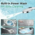 thumbnail image 5 of BRIGHT SHOWERS High Pressure Shower Head with Handheld, 9 Spray Settings Showerhead Built in Power Wash to Clean Tub and Pets, Extra Long 69" Hose, Adjustable Bracket, Chrome, 5 of 8