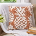 thumbnail image 3 of Pillow Covers 20x20 Set of 2, Burnt Orange Pineapple Throw Pillow Covers Decorative Couch Cushion Cover, Tropical Summer Botanical Fruits Microfiber Soft Pillowcases for Bedroom Living Room Sofa, 3 of 9