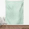 thumbnail image 3 of Abstract Fabric by the Yard, Modern Triangular Formations, Upholstery Fabric for Dining Chairs Home Decor Accents, Sea Blue Apple Green by Ambesonne, 3 of 4
