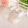 thumbnail image 3 of 6 Pairs Toddler Lace Socks Baby Ruffles Socks Comfortable Baby Girls Lace Socks Infant Newborn Lace Socks, 3 of 5