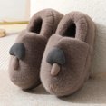 thumbnail image 3 of Nuevos zapatos de algodón para niños en invierno, otoño e invierno, suelas gruesas, lindas parejas de hongos, zapatos de algodón peludos para el hogar engrosados para padres e hijos, 3 of 5