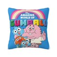thumbnail image 1 of Funda de almohada súper suave de El asombroso mundo de Gumball con cremallera para dormitorio, sofá, sillón, fundas de almohada mullidas y acogedoras para todas las estaciones, almohada cuadrada, 1 of 8