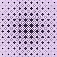thumbnail image 1 of Ahgly Company Machine Washable Indoor Square Transitional Purple Flower Purple Area Rugs, 8' Square, 1 of 7