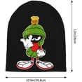 thumbnail image 3 of Marvin the Martian Beanie Winter Hats for Men Women Caps Warm Winter Caps Unisex Fashion Knit Cuffed Cap Black, 3 of 6