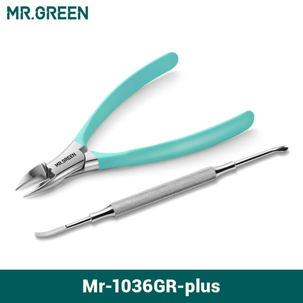 Cortaúñas encarnadas MR.GREEN, cortador de uñas de los pies, herramientas de pedicura de acero inoxidable, corrección de uñas gruesas, en las ranuras de las uñas Tan Jianjun unisex