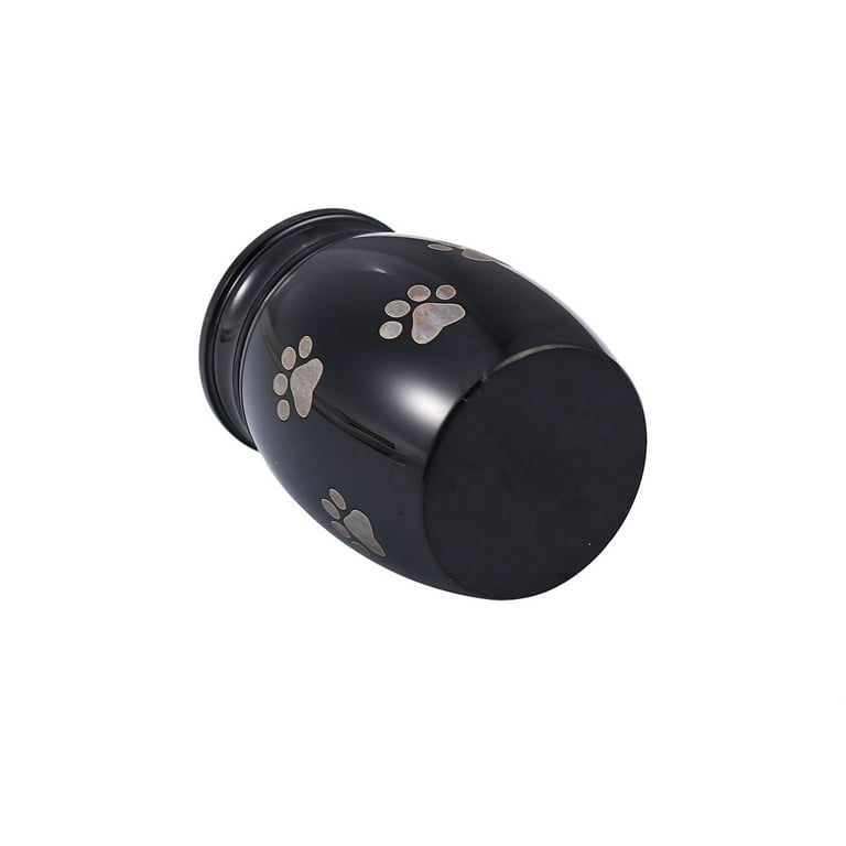 Black Mini Sized Funeral Pets Ashes Cremation Urns for Dog Cat Keepsake Stainless Steel Warterproof Paw Pet Memorial Ash Container with Free Anavia Pouch Walmart