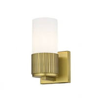 Innovations Lighting Bolivar - 1 Light 7" Wall-Mounted Sconce Brushed Brass/Matte White