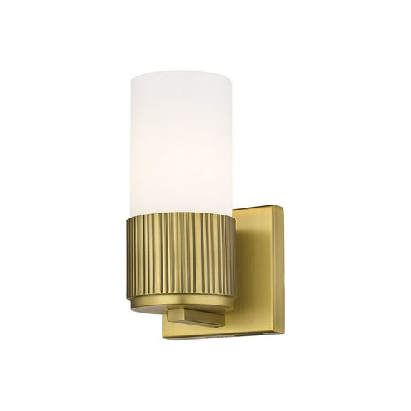 Innovations Lighting  Bolivar - 1 Light 7" Wall-Mounted Sconce Brushed Brass/Matte White