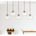 thumbnail image 2 of Living District Baxter 41.5" Pendant Clear Shade In Satin Gold, 2 of 10