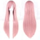 thumbnail image 5 of Peluca de anime cosplay foto de viaje de verano color cabello largo y liso pelucas con flequillo oblicuo, 5 of 6