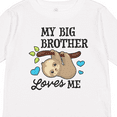 thumbnail image 4 of Inktastic My Big Brother Loves Me with Sloth and Hearts Boys or Girls Long Sleeve Toddler T-Shirt, 4 of 5