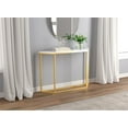 thumbnail image 1 of Safdie & Co. Table D'Entrée Console, Table D'Appoint 44po L Marbre avec Métal Doré pour Salon, 1 of 5