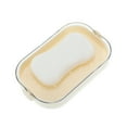 thumbnail image 5 of Unique Bargains 1 Pc Soap Dish Double Layer Drain Soap Holder for Bathroom Beige, 5 of 6