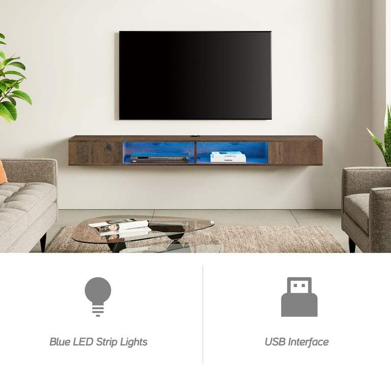 Floating tv stand walmart deals