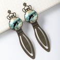 thumbnail image 3 of Whales Vintage Copper Crown-Shaped Bookmarks: Elegant Stainless Steel Book Marks for Avid Readers and Book Lovers - Set of 2, 3 of 5