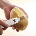 thumbnail image 5 of Gnmfd 2-in-1 Double Headed Fruit Knife Multi-Functional Peeling Slicing Tool Stainless Steel Blades for Fruits Vegetables Office Home Kitchen Portable Precise Cutting Salad Dessert Prep, 5 of 5