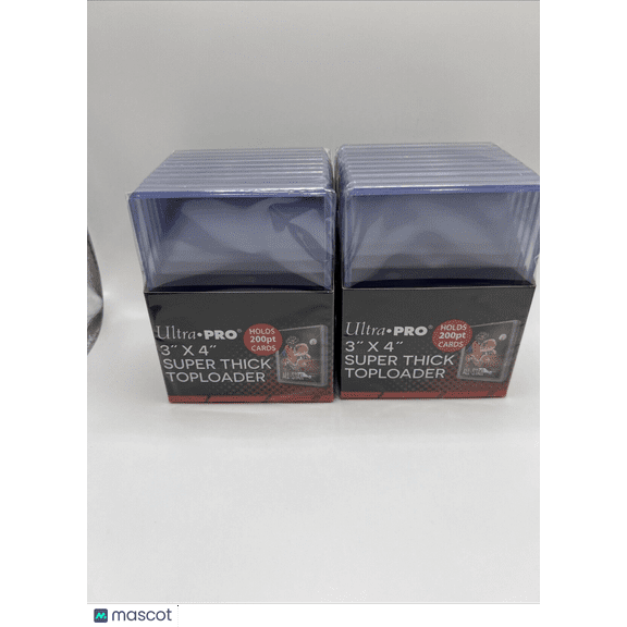 Ultra Pro 3X4 Super Thick Toploaders 2 Packs of 10 for up to 200pt Cards