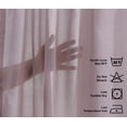 thumbnail image 3 of 3S Brother's Sheer Curtains Kitchen Valance Set of 3 Hanging Rod Pocket Window Valance Treatments Decorative Valances Tiers Café Curtains ( Baby Pink 50"x14"Valance - 24"x24"Tiers), 3 of 6