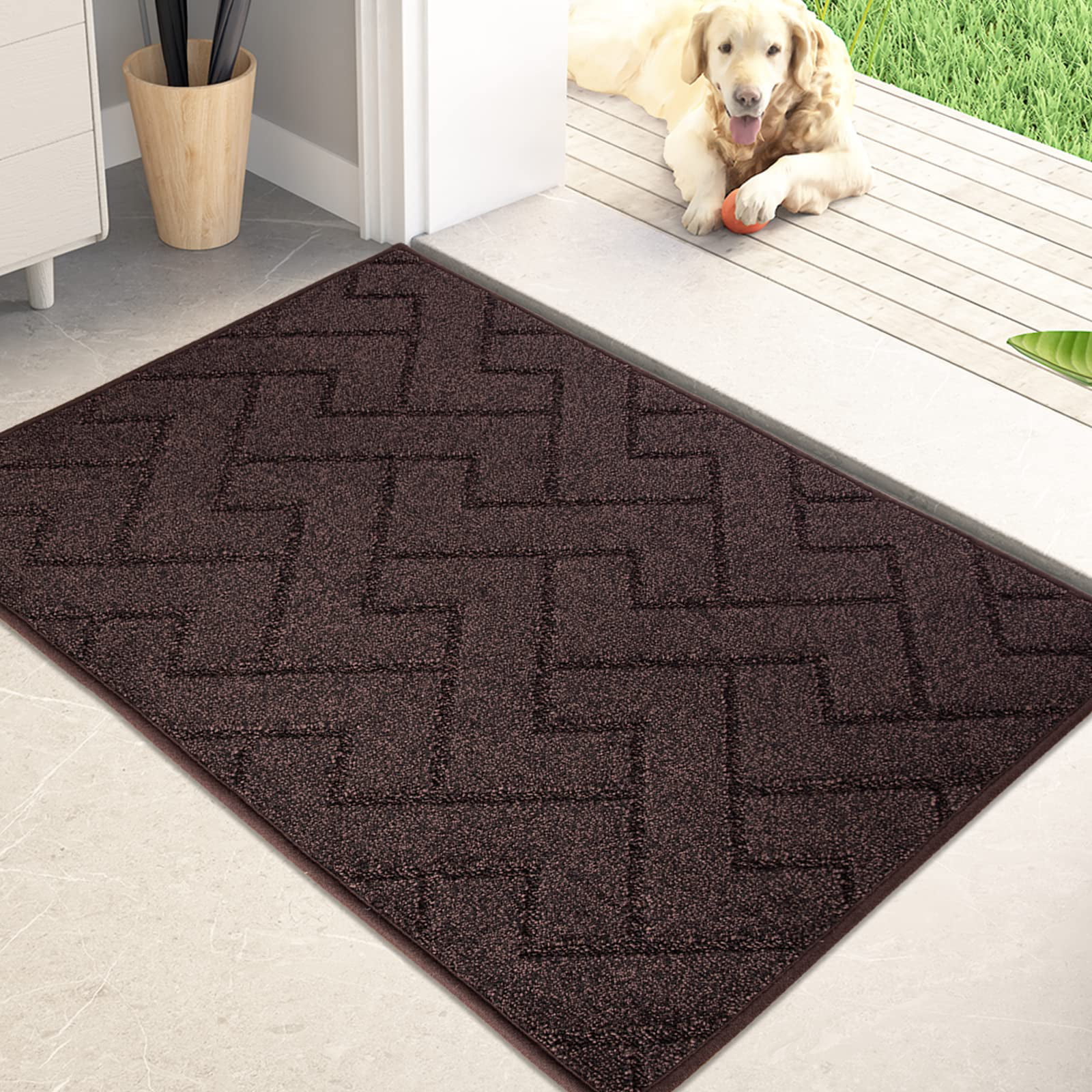 This doormat with 17,000 reviews traps dirt and snow so my floors