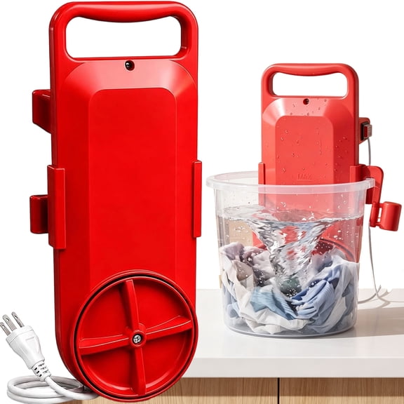 Portable Bucket Washing Machine, 5 Gallon Laundry Agitator & Bi-Directional Agitation for Travel Laundry