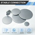 thumbnail image 4 of Uxcell 4pcs 1/16"(1.5mm) x 4" Steel Plate, Black Hot Rolled A36 Steel Sheet Plate Base, Round Weldable Metal Discs for Industrial Construction Structural Support, 4 of 6