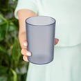 thumbnail image 3 of Kitecy Toothbrush Cup Plastic Bathroom Cups 1 Pack Simple Drinking Cup Bathroom Tumbler Toothbrush Cup Rinse Cup for Home, Office, Work, Gray, 3 of 6