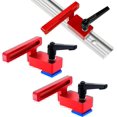 thumbnail image 1 of 2 Pieces 30 Type Miter Track Stop, T-Slot Attachment Miter Track Stop, T-Track Stop, Aluminum Alloy Miter Track Woodworking Tool Miter Track Stop T-Track Stops, 1 of 5