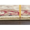 thumbnail image 4 of Elegance Transitional 8' Round Beige and Red Polypropylene Indoor Area Rug, 4 of 6