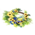 thumbnail image 2 of Douhoow Front Door Wreath Artificial Sunflower Wreath Spring Decorations Farmhouse Cottage Wreath, 2 of 9