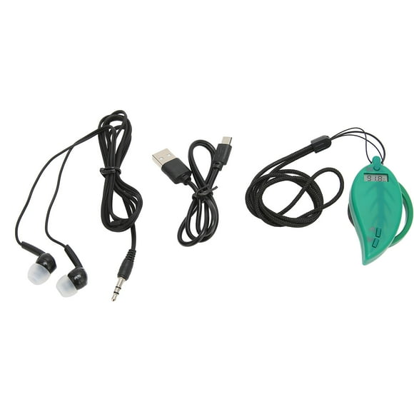 Mini Pocket Radio, 3.5mm Jack Earhook Mutifunctional Portable Radio Charging Indicator Auto Manual Station Search for Hiking